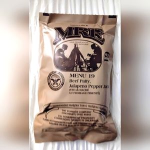 MRE Beef Patty, Jalapeno Pepper Jack Menu # 19